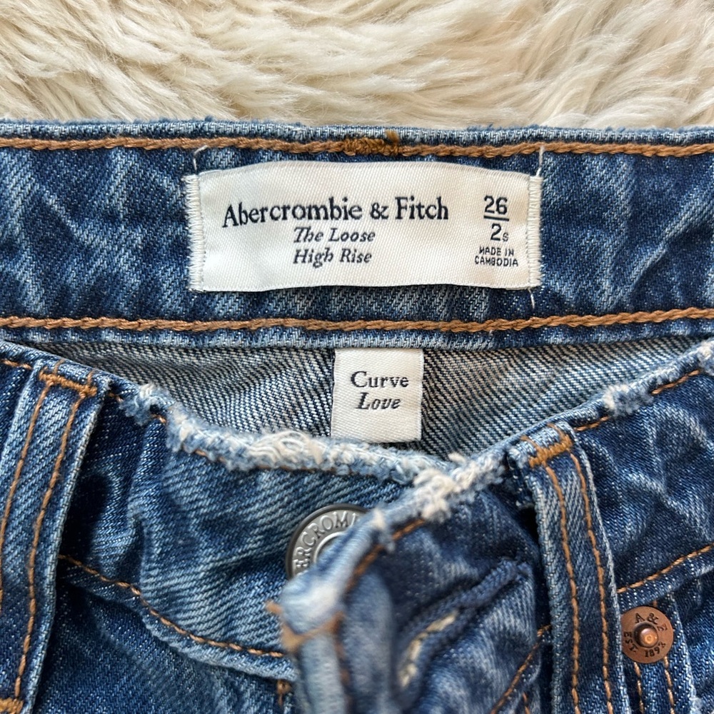Abercrombie high rise loose jeans